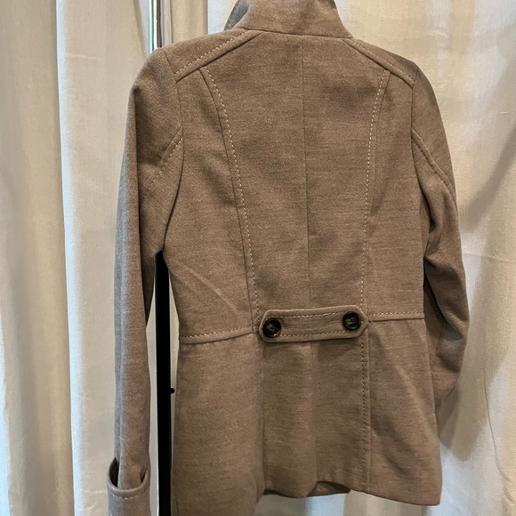 H&M peacoat jacket beige size 4 - Picture 4 of 6